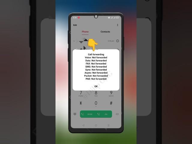 Call Forwarding Check Code  #youtubeshorts #settings #shorts #shortsfeed #ytshorts #shortvideo 2025