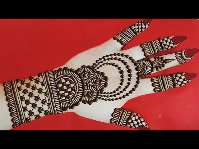 New Simple jewellery mehndi design|| back hand arabic mehndi design||Raveena's Mehndi