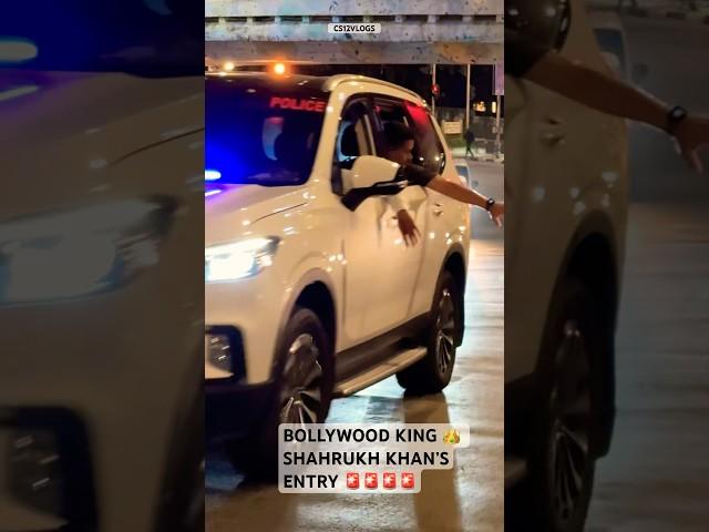 SHAHRUKH KHAN’S ENTRY IN ROLLSROYCE CULLINAN BLACKBADGE WITH SPECIAL POLICE SECURITY #SHORTS#INDIA