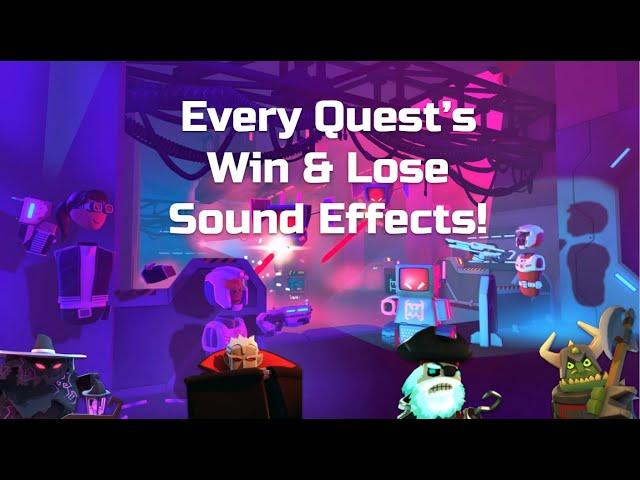 Every Quest's Win And Lose Sound Effect! | Rec Room