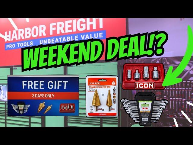 Harbor Freight FREE TOOLS?? Weekend Deal! #automobile #harborfreight #tools #sale #harbrofreight