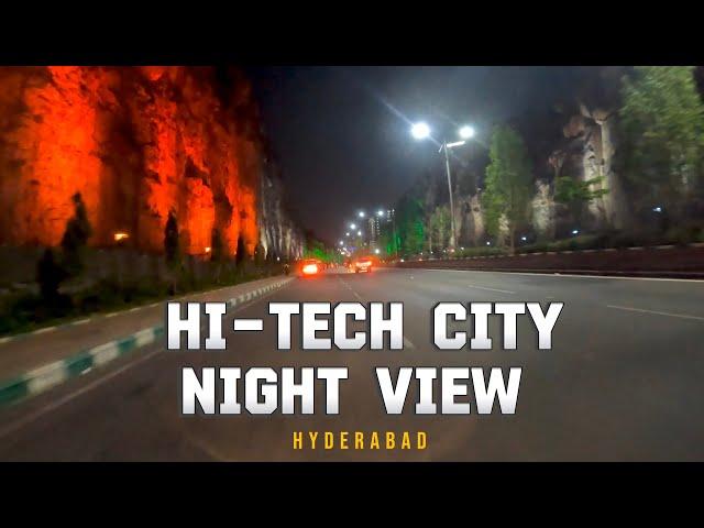 hi tech city Hyderabad night view| night view hitech City|night vibes Hyderabad