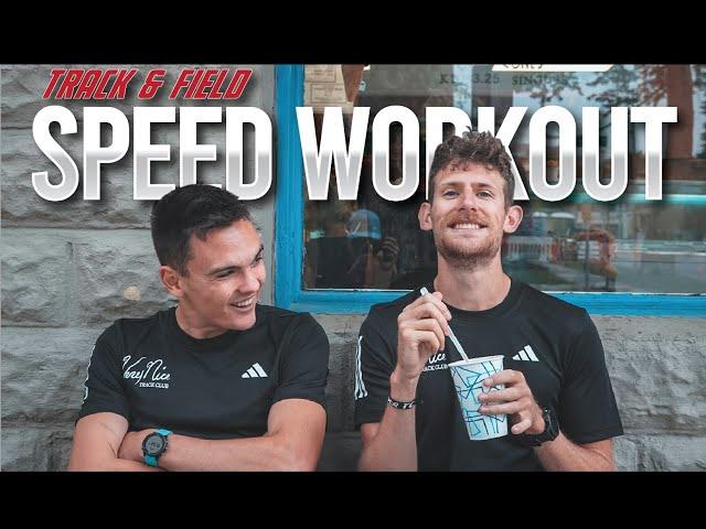 Hobbs Kessler and Morgan Beadlescomb Speed Workout