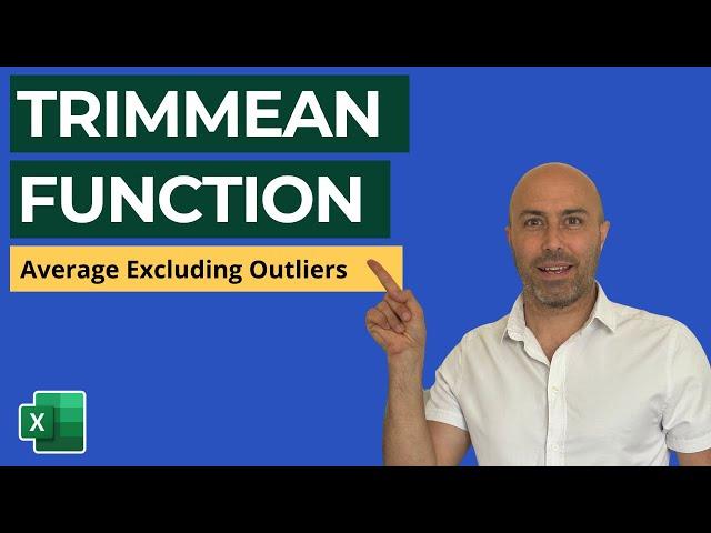 TRIMMEAN Function (Average Excluding Outliers in Excel)