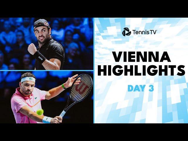 Berrettini vs Tiafoe THRILLER; Dimitrov, Zverev, Paul in Action | 2024 Vienna Day 3 Highlights