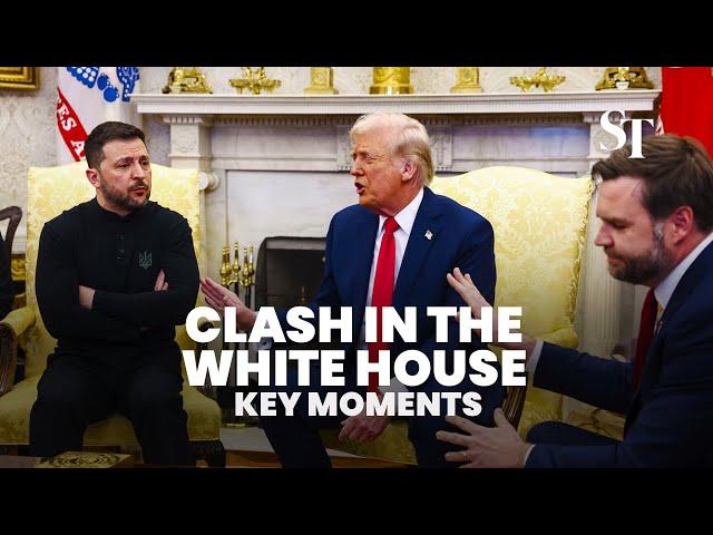 Trump, Vance and Zelensky clash in the White House: Key moments