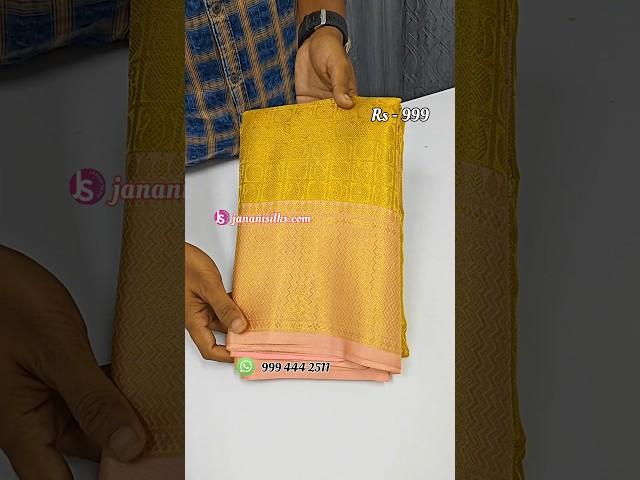 Full gold colour sarees/ cod booking available/ #elampillai #sareefashion #vlogs #saree