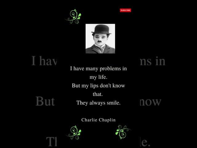 Charlie Chaplin Quotes || Beautiful Words For Beautiful Life || #shorts #shortsvideo #youtubeshorts