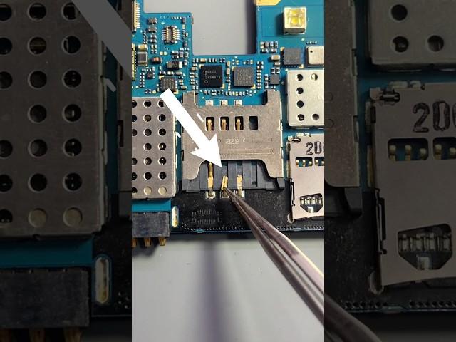 Sim Connector Repair #mobilerepair #electronics