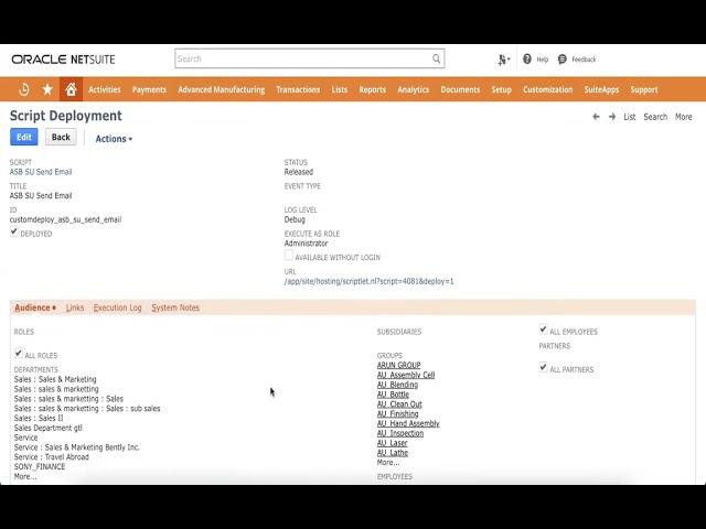 Netsuite Email Form Deployment | Netsuite Email Form Link| Netsuite Tutorials for Beginners