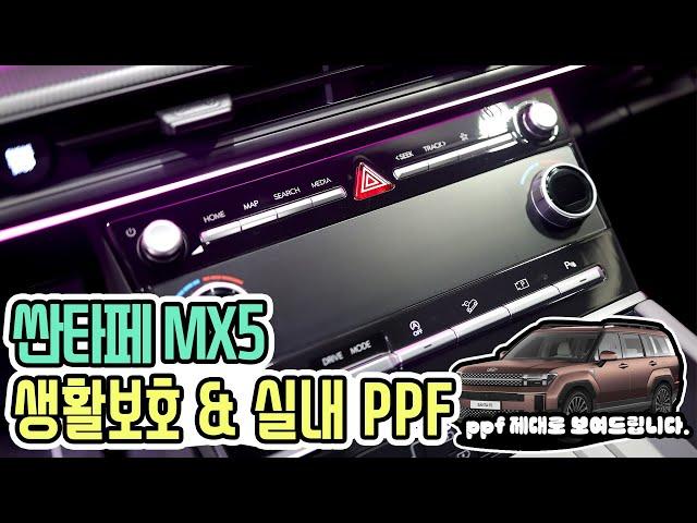 신형 산타페 MX5 생활보호 & 실내 PPF 시흥비닐아티스트