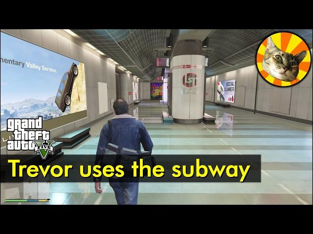 Trevor takes the subway - from the airport to Vanilla Unicorn | GTA V | The Game Tourist