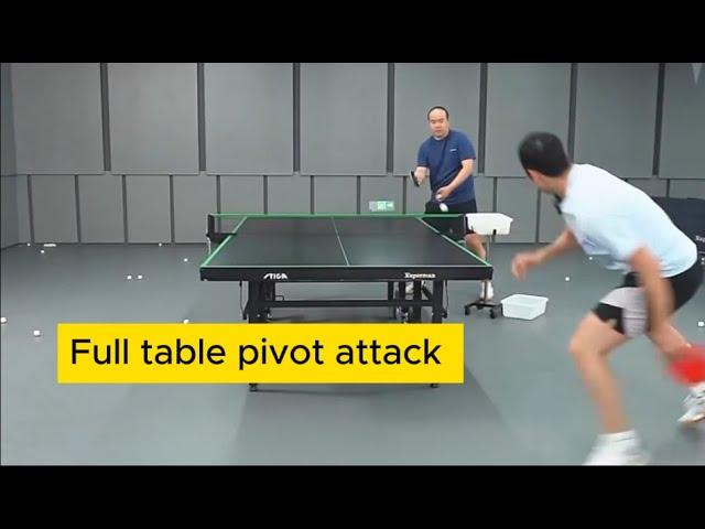 【table tennis】World champion Xu Xin teaches you pivot attack training across the whole table