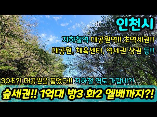 [인천빌라매매] 인천대공원이 30초 거리에? 숲세권 힐링 방3 화2 1억대 엘레베이터까지 있는 장수동빌라 지하철역까지 가깝다고?! NO.1032 [장수동빌라]