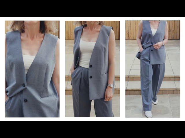 Suit Set Waistcoat Sewing  Patterns are coming