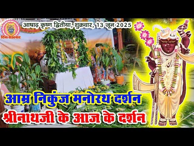 आम्र निकुंज मनोरथ किस हवेली से है? आज चन्दनी धोती पटका पर कतरा के श्रृंगार में श्रीनाथजी के दर्शन।