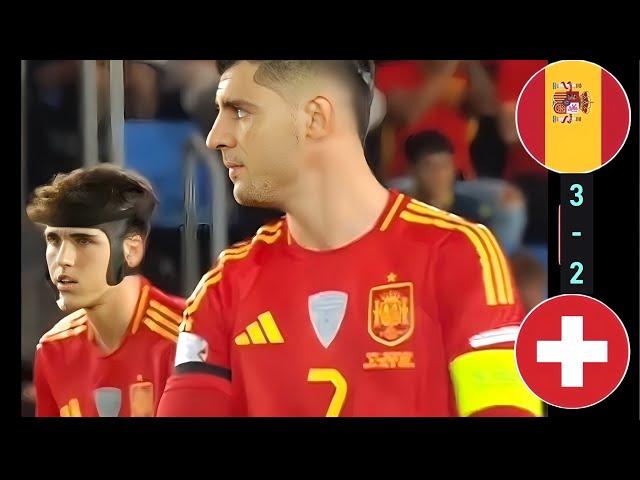 Football match | Spain vs Switzerland (3 - 2) | Highlights & All Goals | UEFA Nations League 2024/25