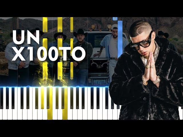 UN X100TO - GRUPO FRONTERA X BAD BUNNY | Notas Musicales COVER