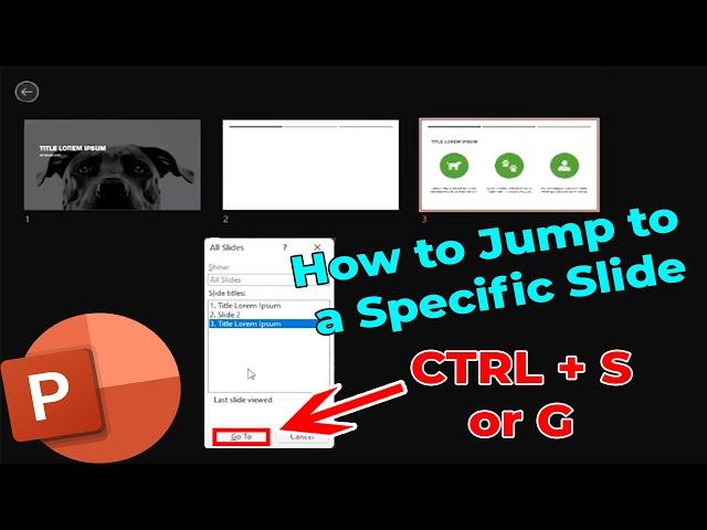 How to Jump to a Specific Slide in PowerPoint