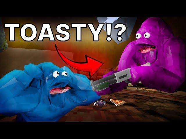 I PLAYED WITH JUST TOASTY!  ( Animal Company VR )