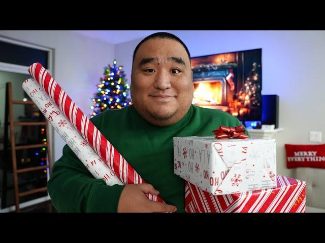 ASMR | Wrap Presents with Me  Cozy  No Talking | Lonely on Christmas