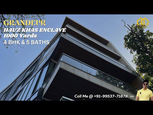 MASSIVE 1000 YARDS HOUSE IN SOUTH DELHI | 1000 Yards Luxury Property in Hauz Khas Enclave #URE