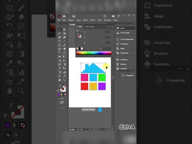 Step-by-Step Modern Logo Creation in Illustrator #ytshorts #shorts #illustration #graphicdesigner