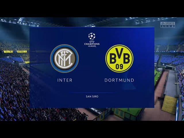 FIFA 20 INTER MILAN VS BORUSSIA DORTMUND CHAMPIONS LEAGUE