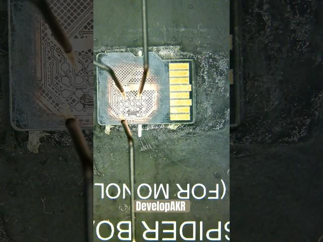 MicroSD data recovery using a digital microscope & PC3000 Spider Board