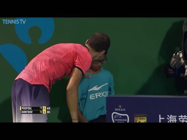 Dimitrov Tends To Injured Ball Boy Shanghai 2016