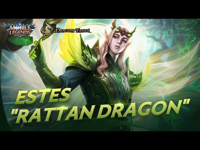 Estes Dragon Tamer Series New Skin | Rattan Dragon | Mobile Legends: Bang Bang