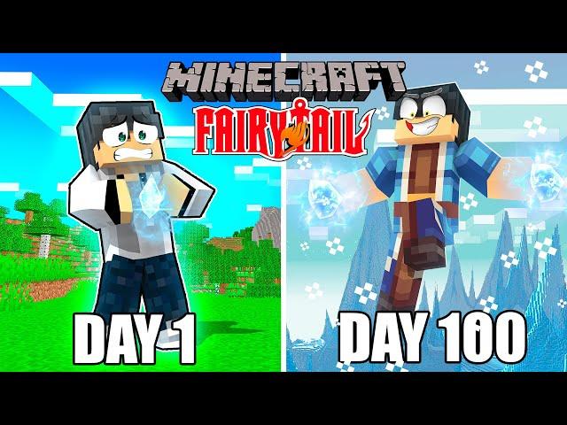 I Survived 100 Days in Minecraft Fairy Tail and this happened...