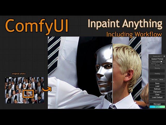 ComfyUI Inpaint Anything workflow #comfyui #controlnet  #ipadapter  #workflow