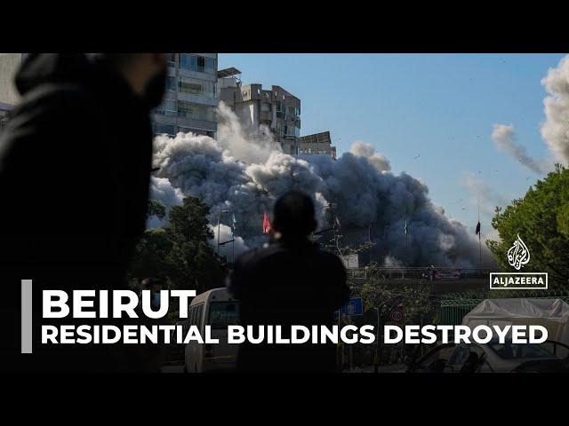 Beirut under bombardment: Residential buildings destroyed in southern suburb