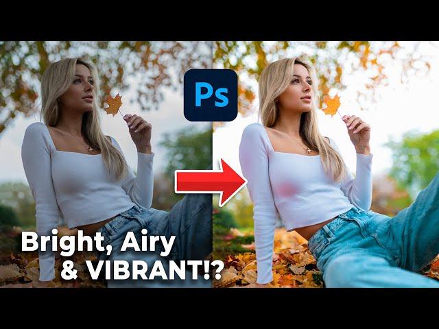 Photo Editing Tutorial: Bright, Airy & VIBRANT Color-Grade (In Photoshop!)