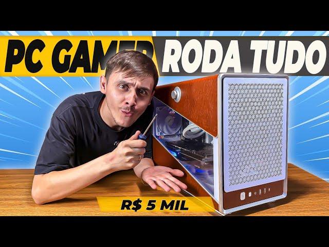 Montando PC GAMER AMD Ryzen 7500F e RX 7600 no GABINETE Montech Heritage Pro I Teste em Jogos