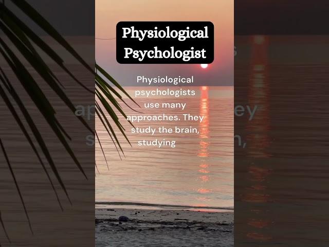 who is "PHYSIOLOGICAL PSYCHOLOGIST"!? #sciencefacts#share#psychological#psychologyfact#education