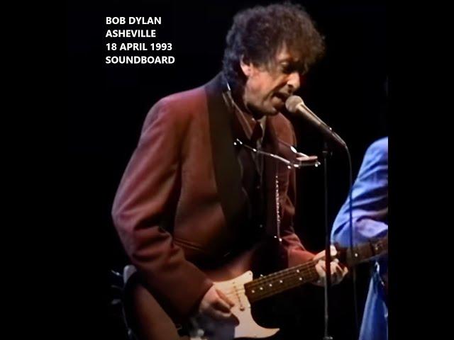 Bob Dylan   Asheville, Thomas Wolfe Auditorium 18 april 1993 SBD