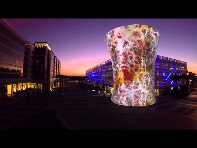 The Beacon and Code Wall at Lake Nona Town Center