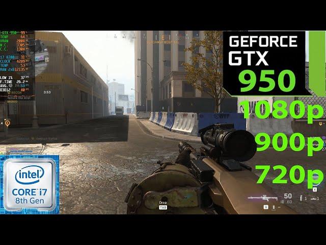 GTX 950 | Call of Duty : Warzone | 1080p, 900p, 720p