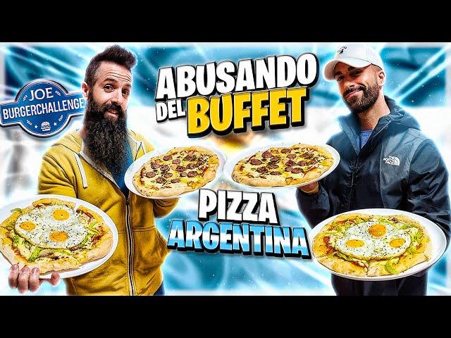 ABUSANDO DEL BUFFET DE PIZZA ARGENTINA *Toda la pizza que podamos comer por 10 euros*