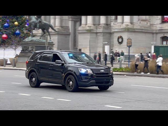 Philadelphia PD Unmarked Explorer Responding Code 3