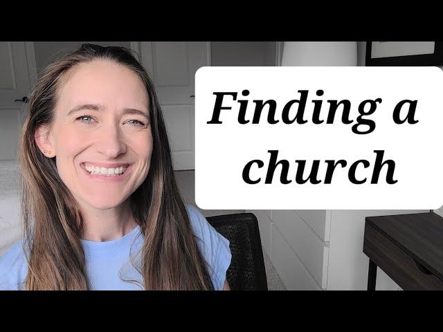 Finding a new Church- Let the Lord lead Eph 3:10