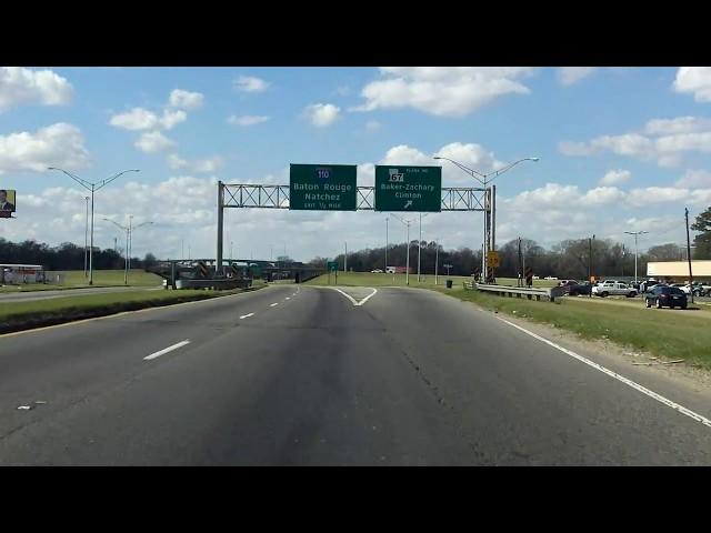 Baton Rouge Expressway (Interstate 110 Exit 5) southbound/outbound