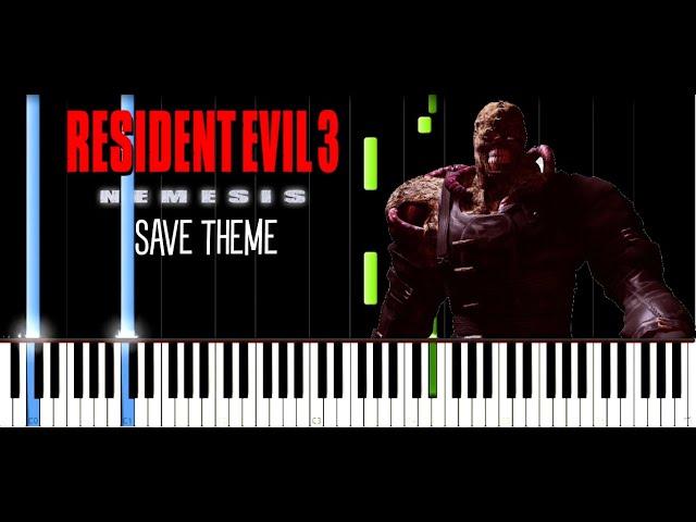 Save Theme - Resident Evil 3 OST /Synthesia Piano Tutorial