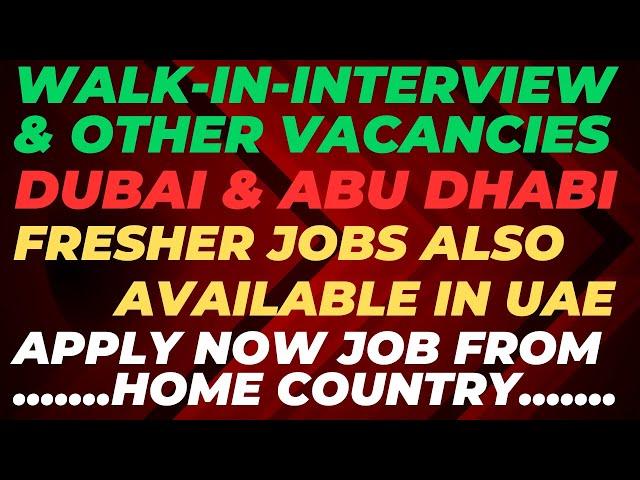 4th Nov 2024 UAE JOBS TODAY | JOBS IN ABU DHABI | DUBAI JOB VACANCY 2024 | GULF JOBS TODAY | PRAVASI