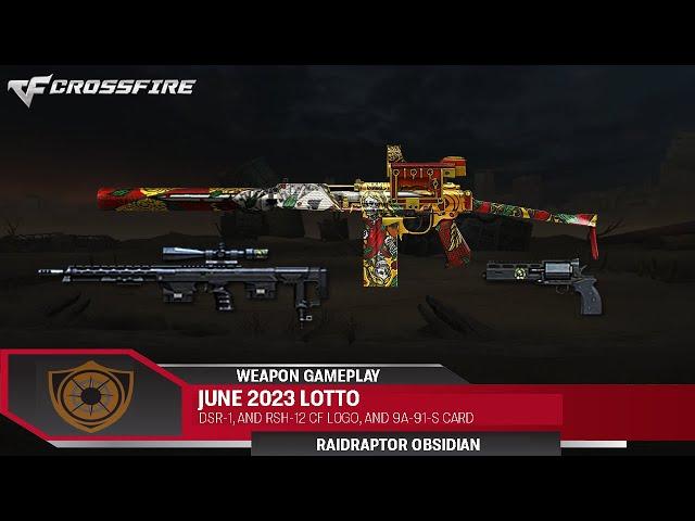 June 2023 Lotto ft. DSR-1/RSH-12 CF Logo & 9A-91-S Card | Gameplay || CrossFire Philippines