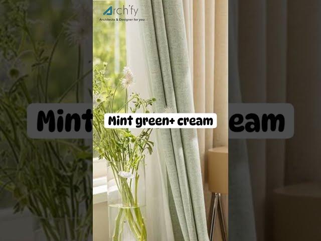 Curtains color combination 2024