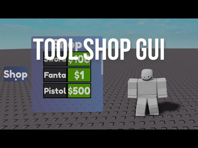 How To Make a Tools Shop GUI | Roblox Studio 2021