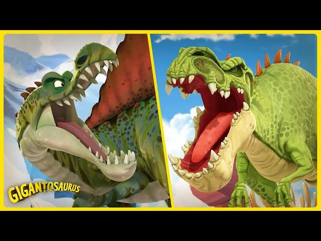 The Ultimate Dino Showdown! Spino vs Giganto!| COMPILATION |Gigantosaurus Multilingual